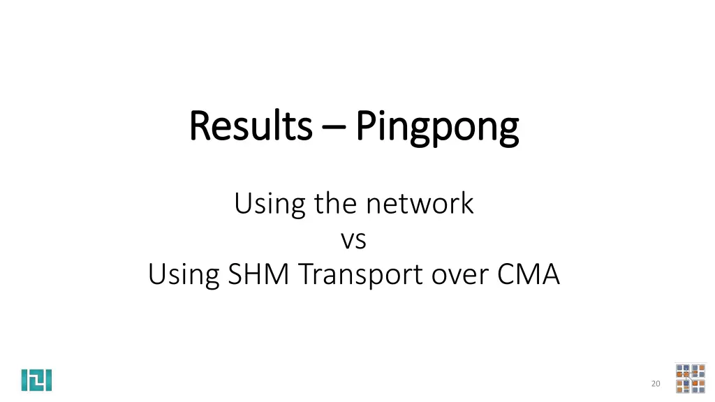 results results pingpong using the network