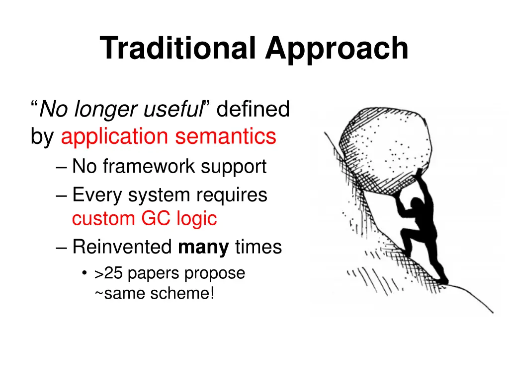 traditional approach