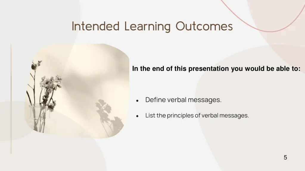 intended learning outcomes