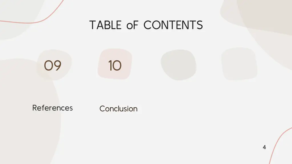table of contents 2
