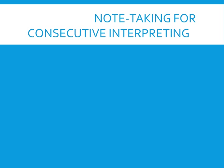 note taking for