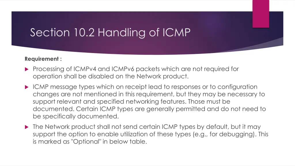 section 10 2 handling of icmp