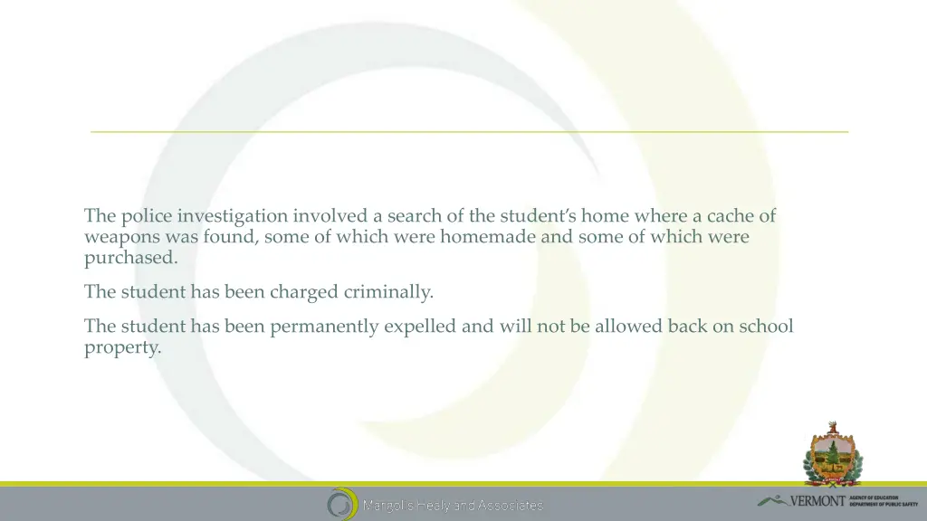 the police investigation involved a search
