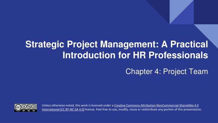 strategic project management a practical