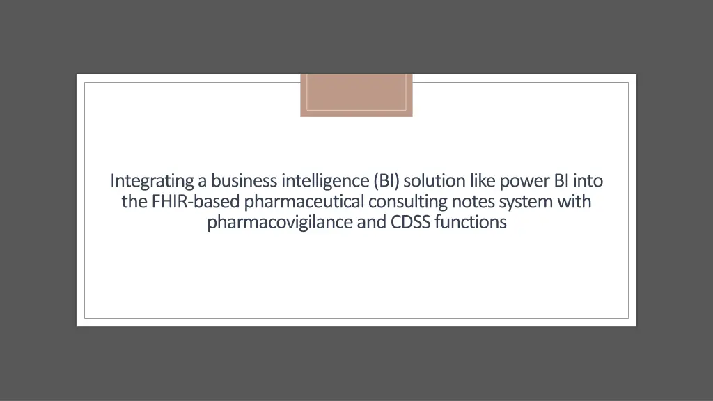 integrating a business intelligence bi solution