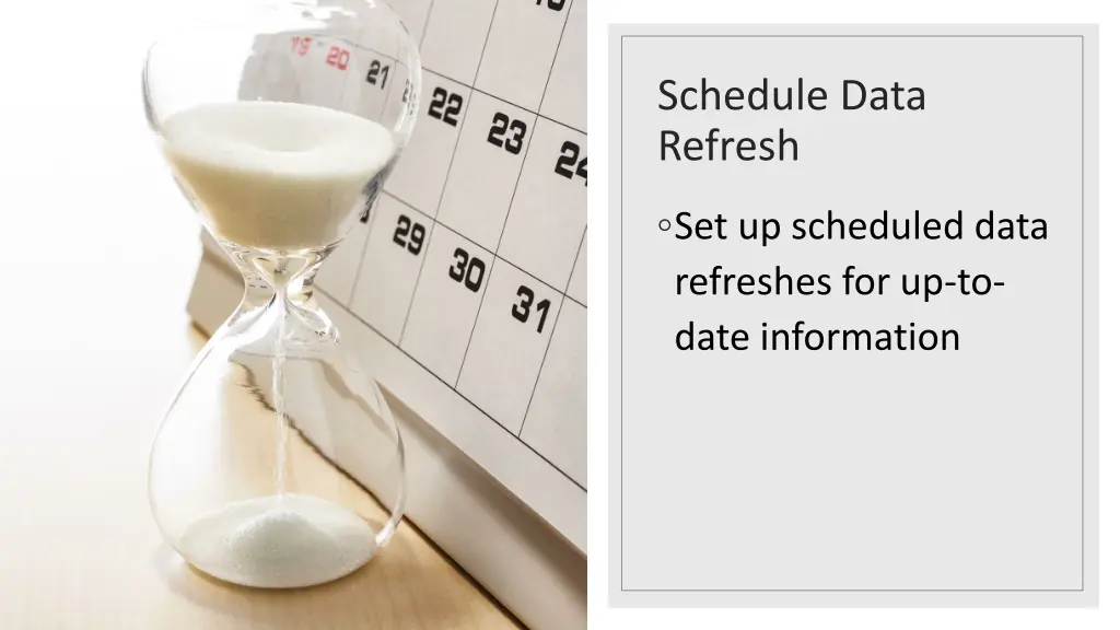 schedule data refresh
