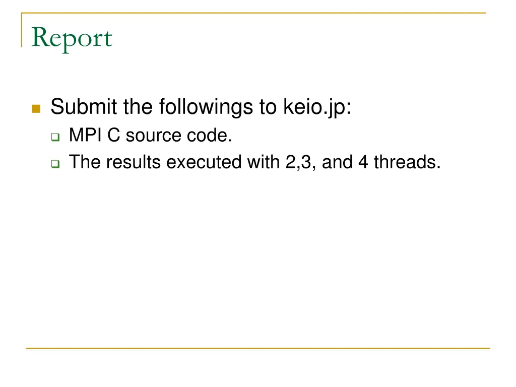 report