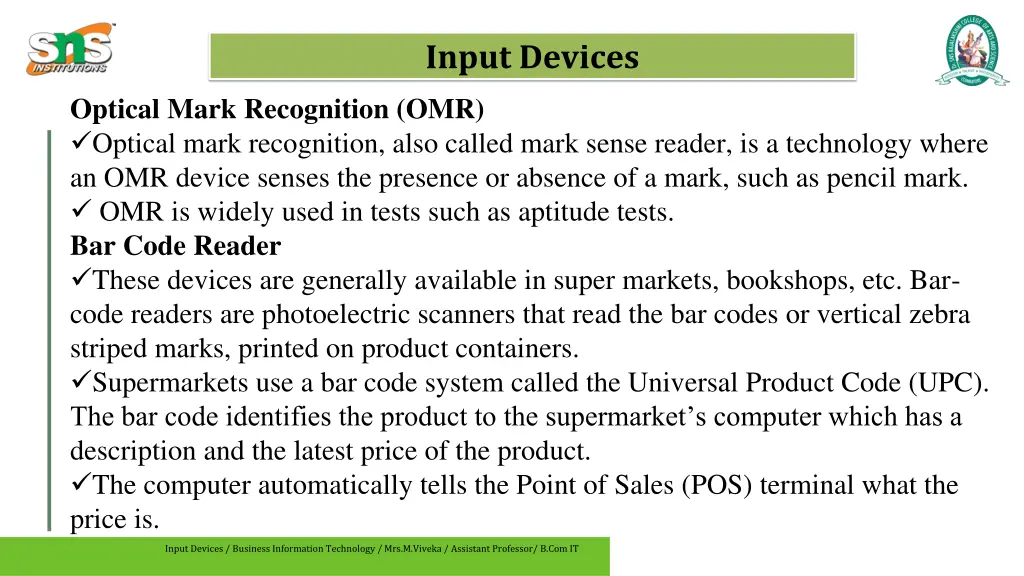 input devices 2