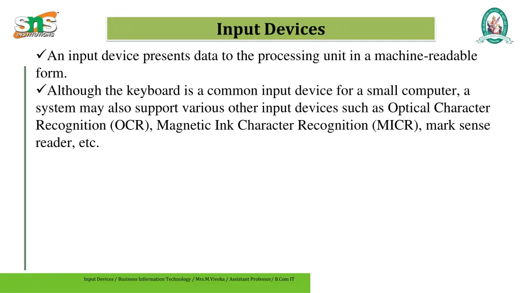 input devices 7