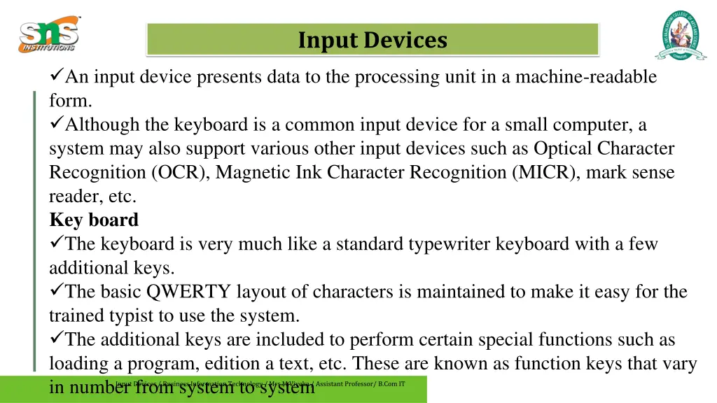 input devices