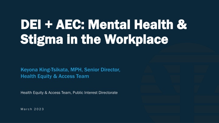 dei aec mental health dei aec mental health
