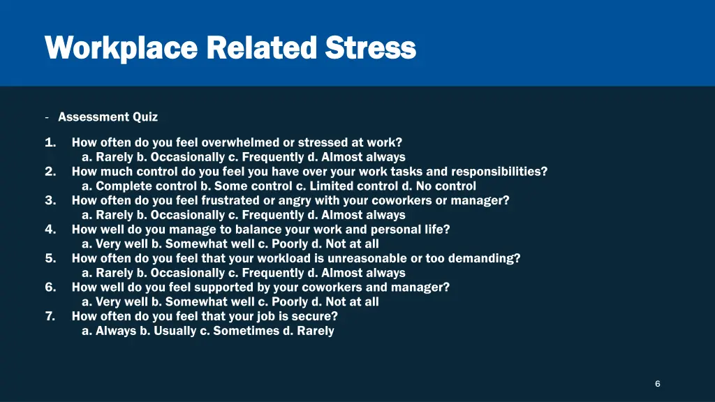 workplace related stress workplace related stress