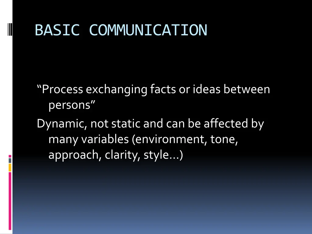 basic communication