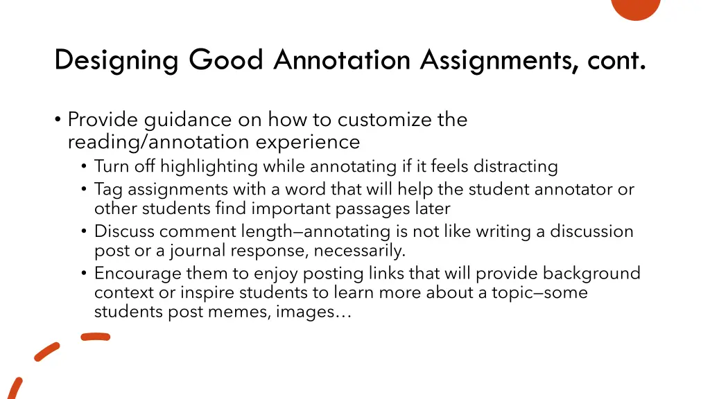 designing good annotation assignments cont