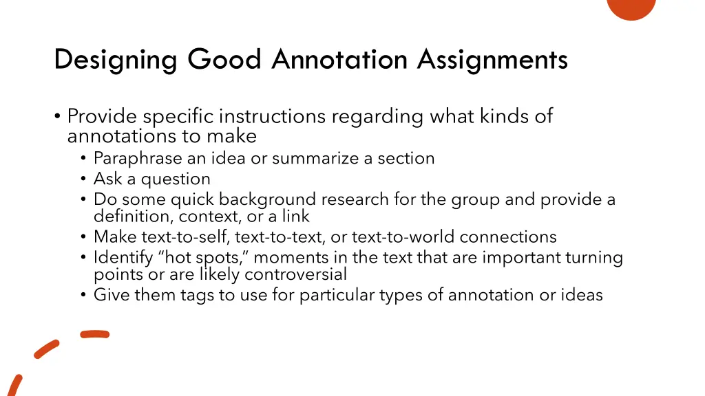 designing good annotation assignments