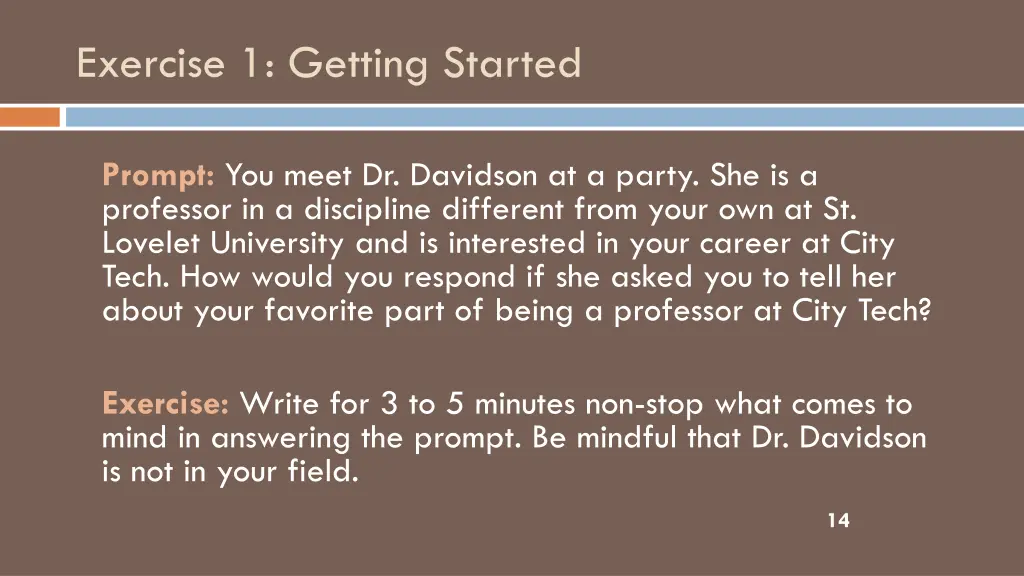 exercise 1 getting started
