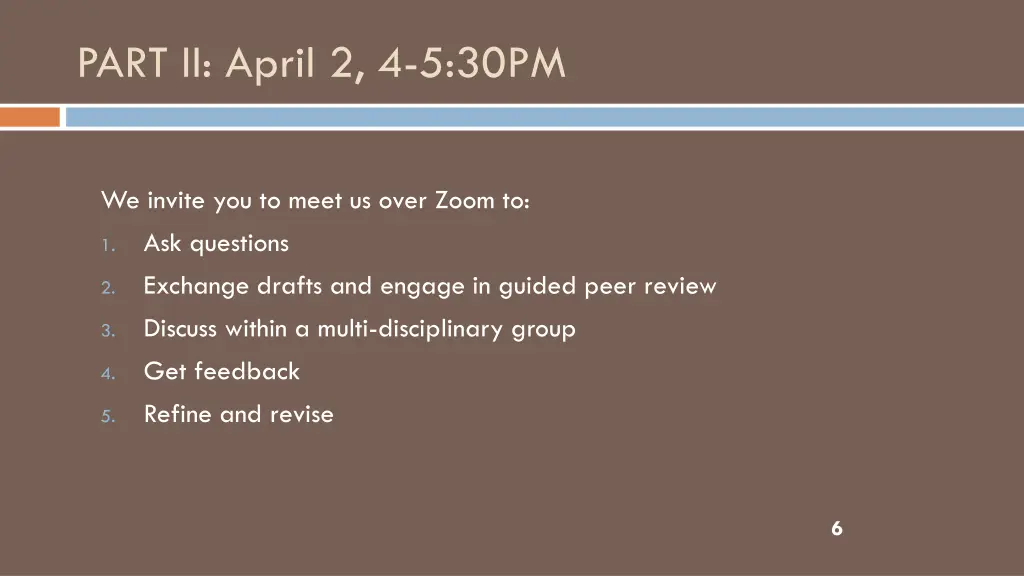 part ii april 2 4 5 30pm