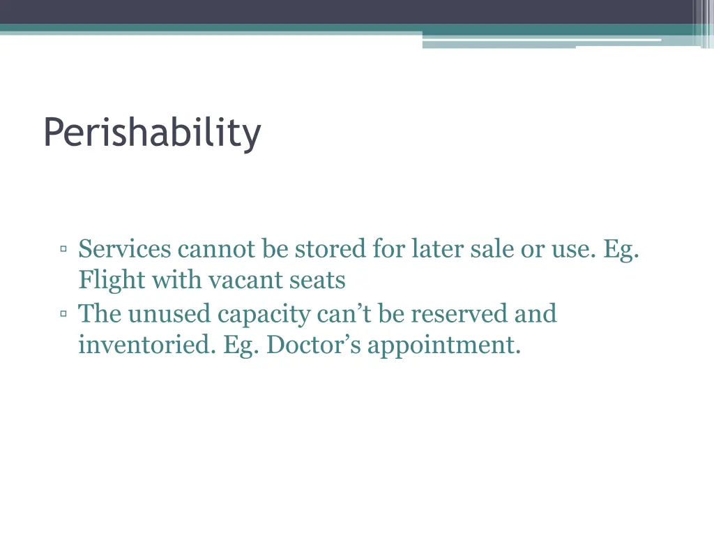 perishability