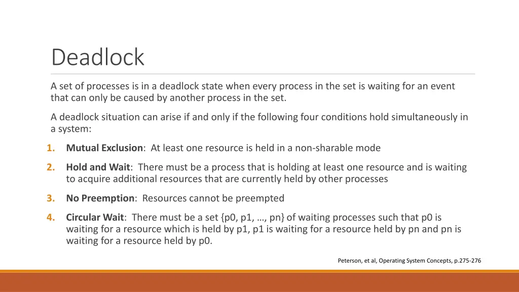 deadlock