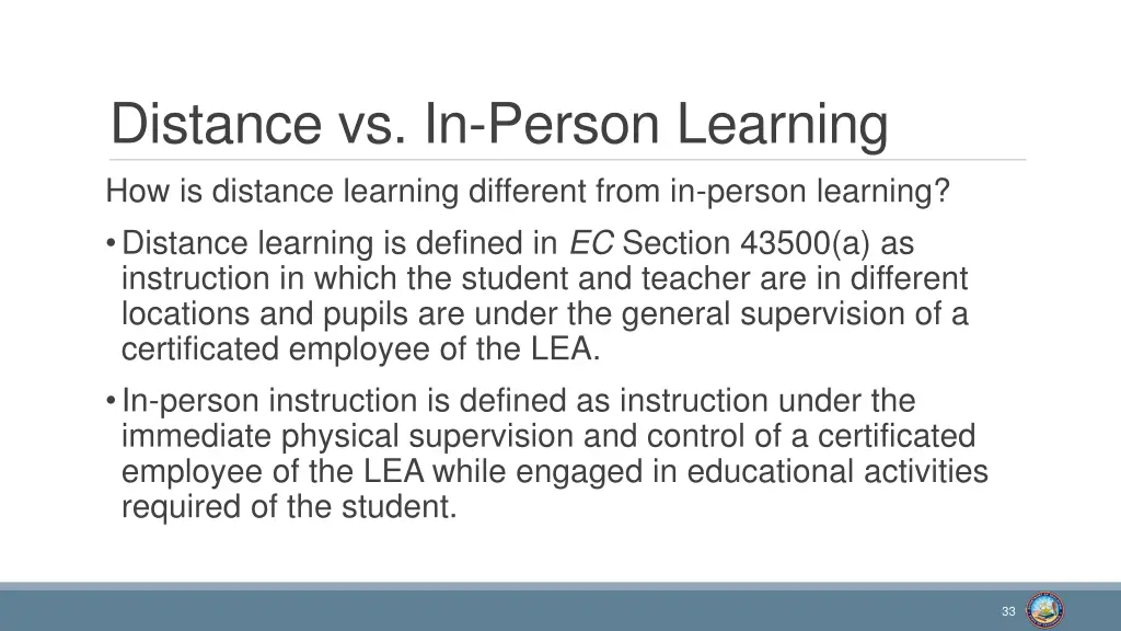 distance vs in person learning how is distance