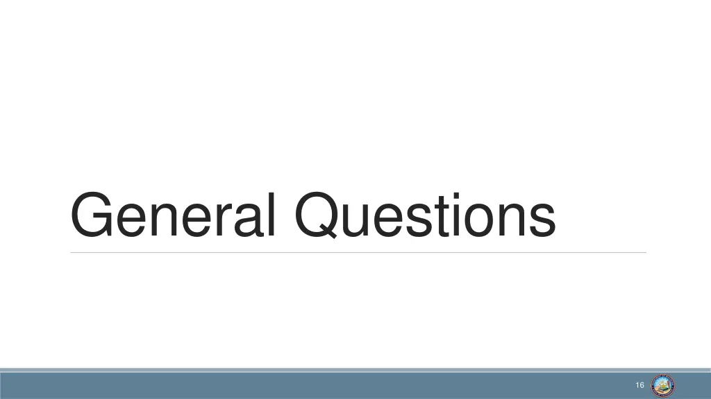general questions