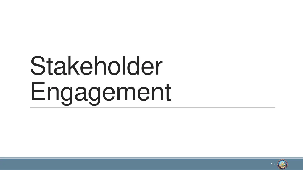 stakeholder engagement