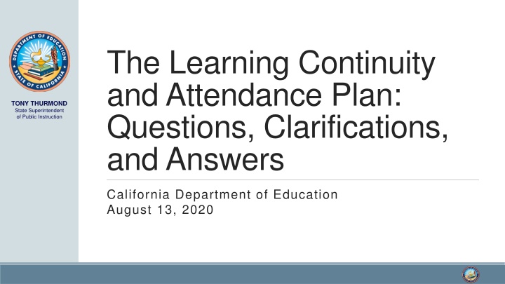 the learning continuity and attendance plan