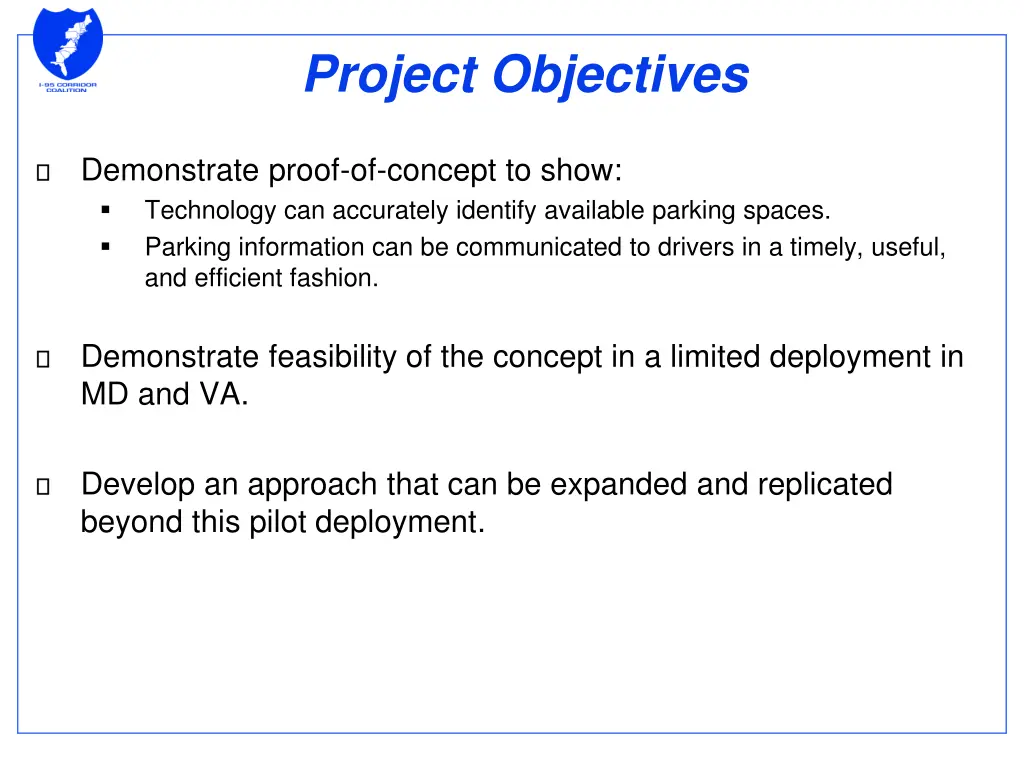 project objectives