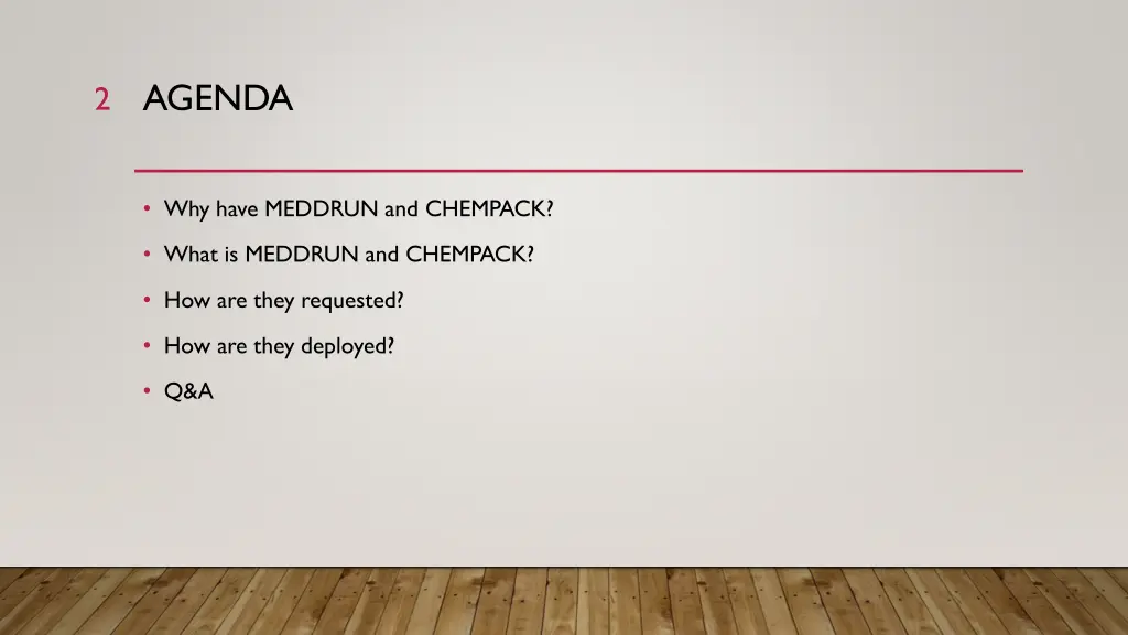 agenda