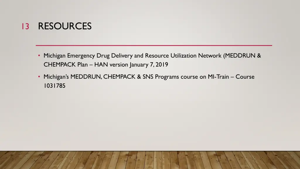 resources