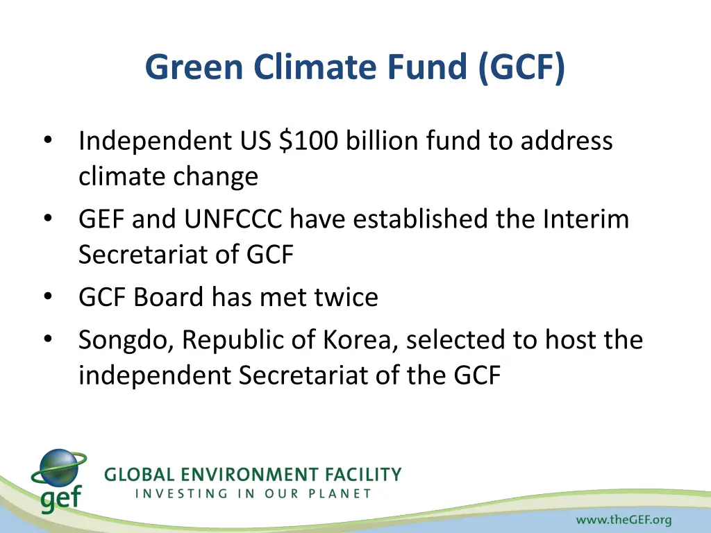 green climate fund gcf