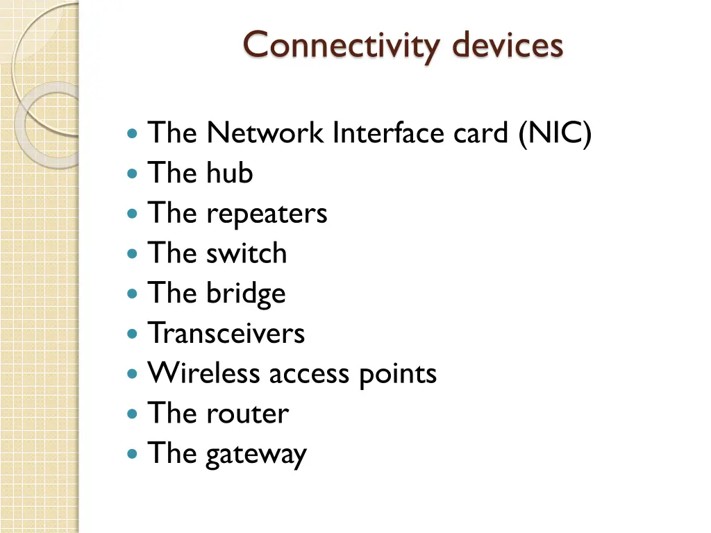 connectivity devices
