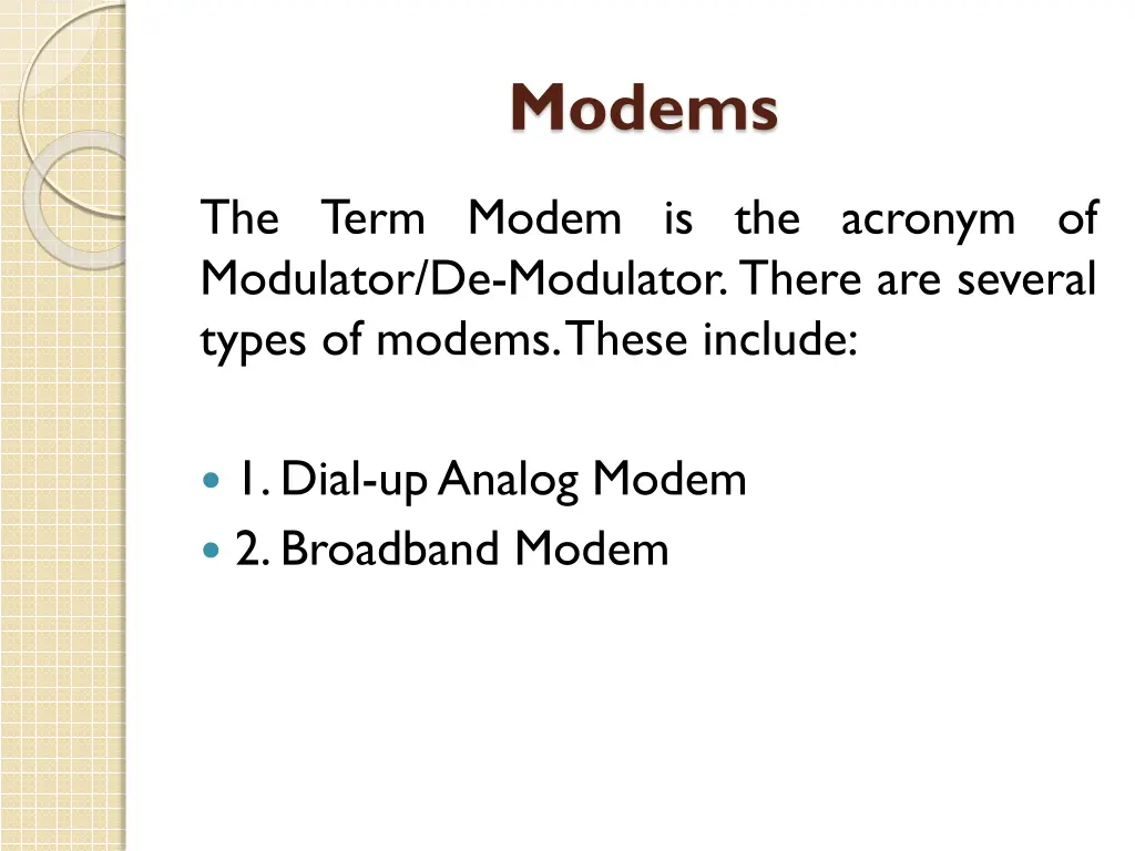 modems