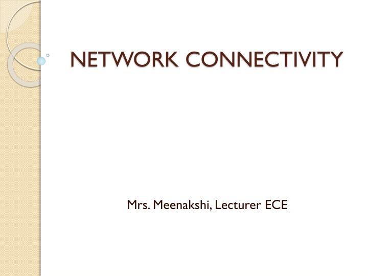network connectivity