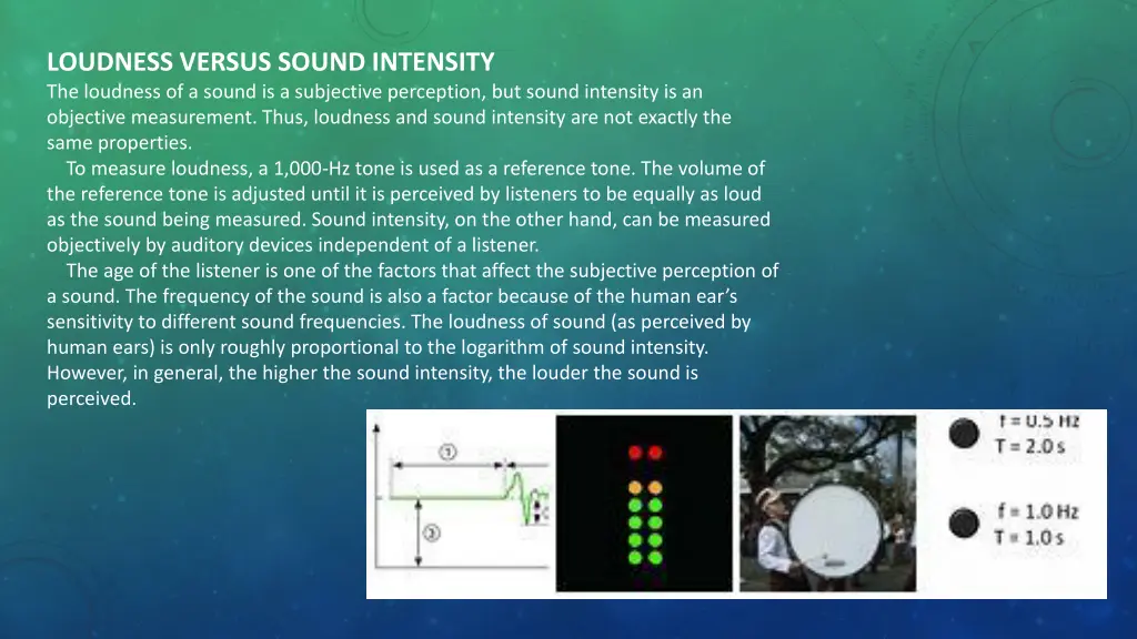 loudness versus sound intensity the loudness