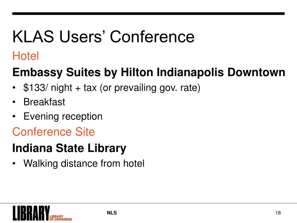 klas users conference hotel embassy suites