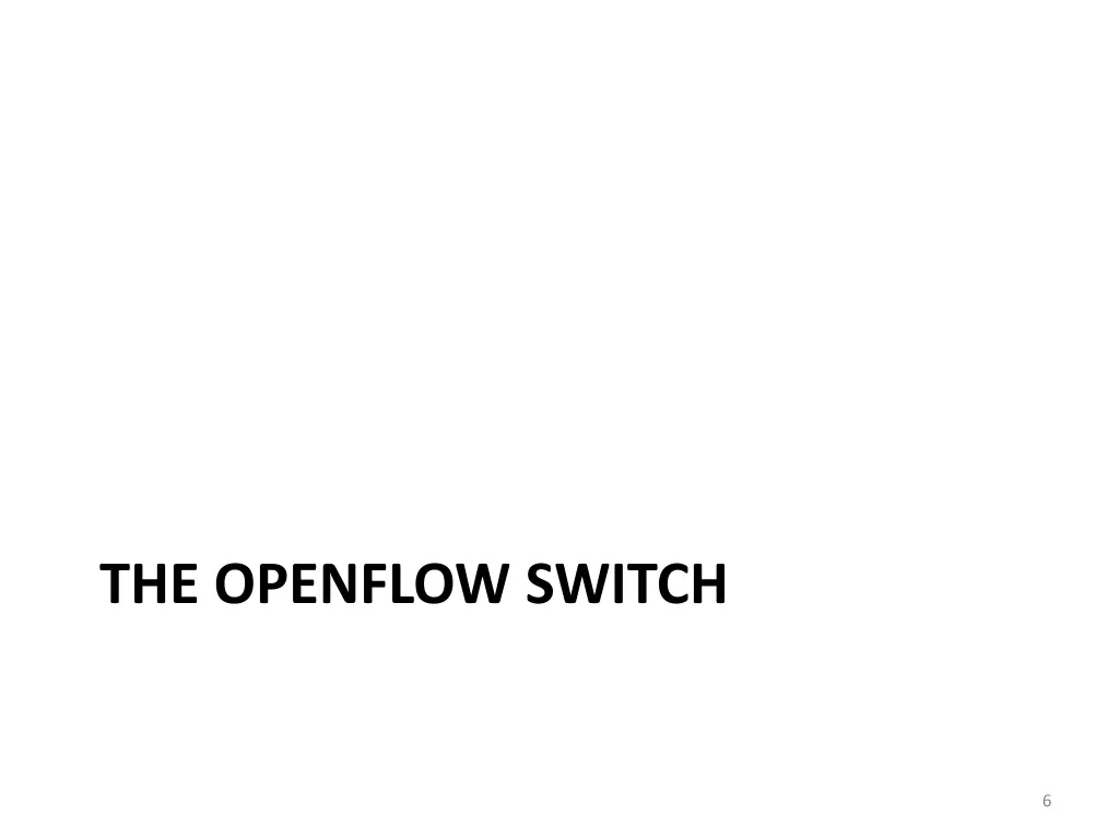 the openflow switch