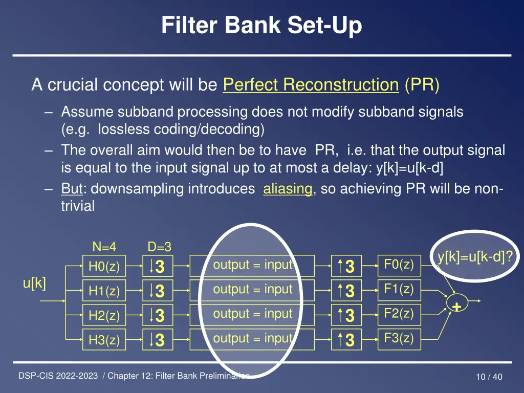 filter bank set up 6