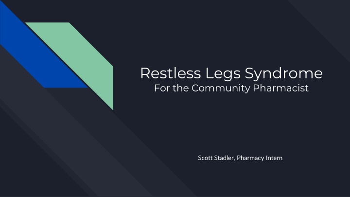 restless legs syndrome for the community