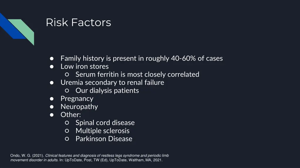 risk factors
