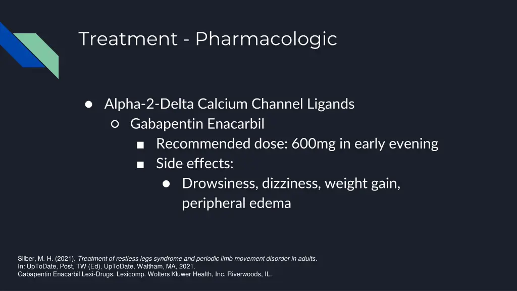 treatment pharmacologic 1