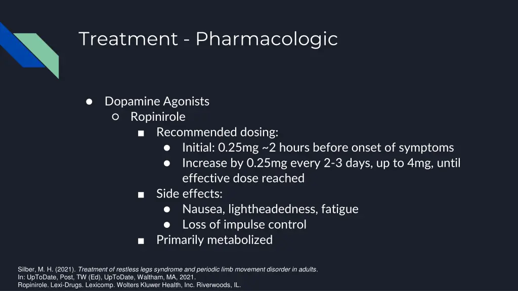 treatment pharmacologic 5