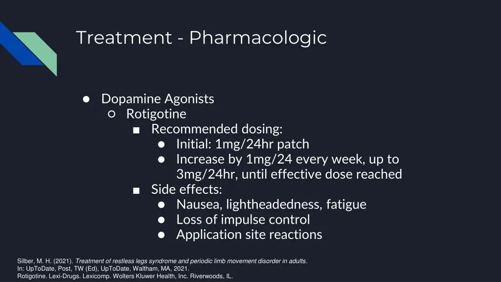 treatment pharmacologic 6