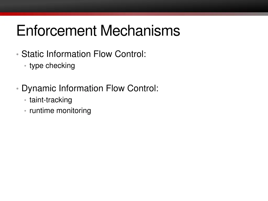 enforcement mechanisms