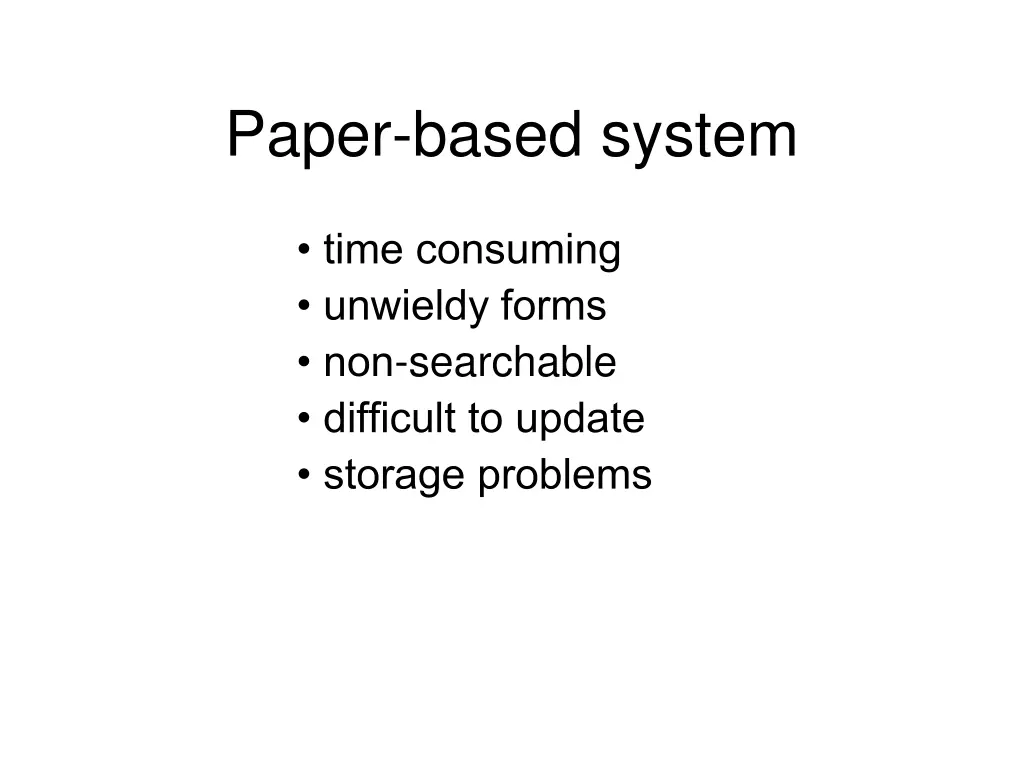 paper based system