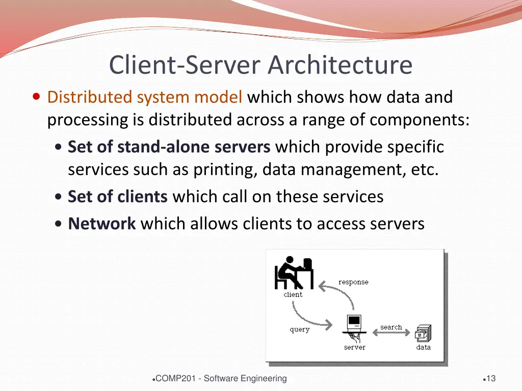 client server architecture distributed system