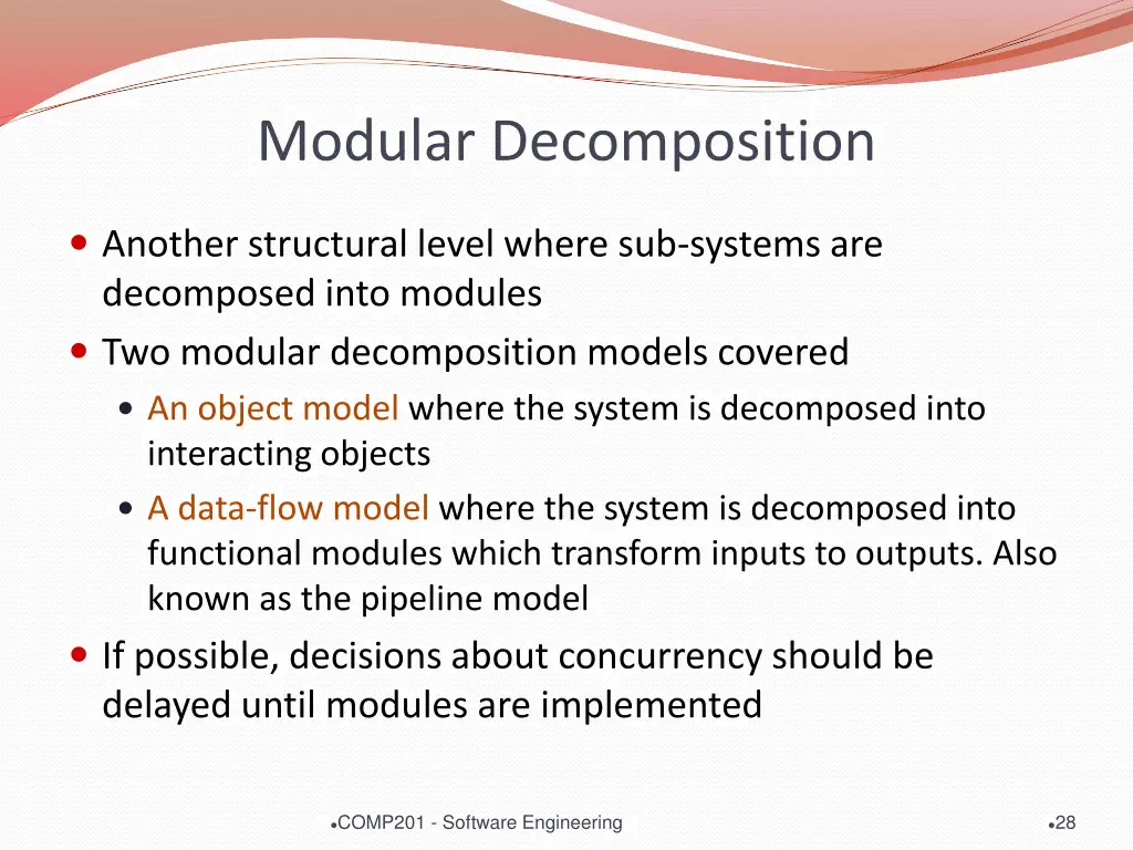 modular decomposition