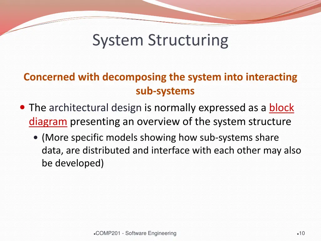system structuring