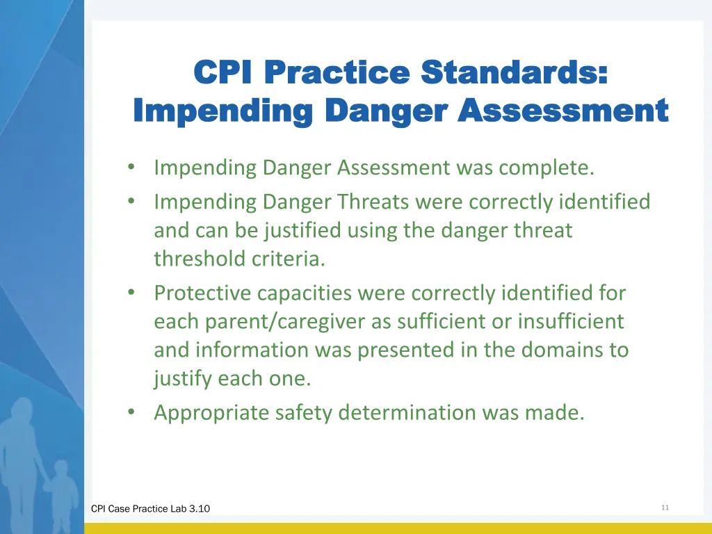 cpi practice cpi practice standards impending