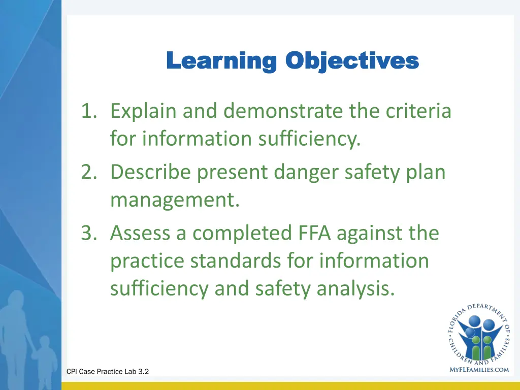 learning objectives learning objectives
